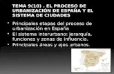Tema 9 (10 )El proceso de urbanización en España