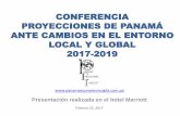 Proyecciones económicas de Panamá 2017-2019