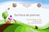 Clase castellano 4°-03-01-17_escritura poemas