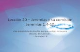 Lección 20 – Jeremías y su comisión