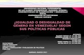 Presentación genero en venezuela segun sus politicas publicas