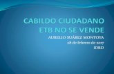 Cabildo abierto ETB - presentación Aurelio Suárez