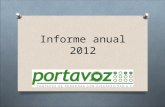 Informe anual Portavoz 2012