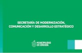 Secretaria de Modernizacion, Comunicación y Desarrollo Estratégico de la Municipalidad de la Ciudad de Córdoba