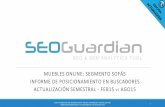 SEOGuardian - Muebles Online: Segmento Sofás en España - 6 meses después