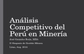 Análisis competitivo del Perú en minería