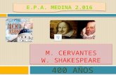 Cervantes y shakespeare 400 años
