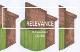 RELEVANCE by Laura Isern