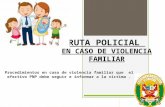Ruta policial en caso de violencia familiar