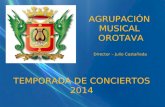 La Agrupación Musical Orotava presenta su programación de conciertos, y otras actividades, para 2014.