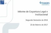 Presentación Coyuntura Legal e Institucional II 2016