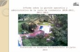 Informe sobre gestión 2011-2012 Alto Convento