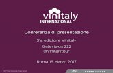 Conferenza Stampa di Presentazione Vinitaly 2017