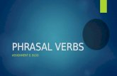 Presentation: phrasal verbs