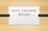 Excel funciones básicas