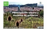 Participación urbana y modelos de gobierno. City Sciences.
