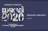 Resumen ejecutivo. Programa Marco 2017-2020. Gobierno Vasco