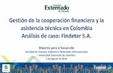 Gestión de la cooperación financiera y la asistencia técnica en Colombia