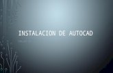 Instalacion De AutoCAD