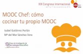 MOOC Chef ¿Cómo cocinar tu propio MOOC?