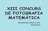 Xiii concurs de fotografia matemàtica