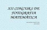 Xii concurs de fotografia matemàtica 2015