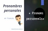 Pronombres personales en francés