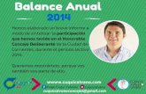Balance anual Concejal "Cuqui" Calvano (ECO)