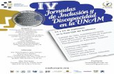 IV JORNADAS DE INCLUSIÓN Y DISCAPACIDAD EN LA UNAM