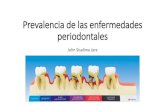 Prevalencia de las enfermedades periodontales