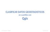 Clasificar datos geoestadísticos en cuantiles con Qgis