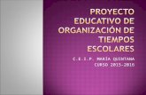 BORRADOR Proyecto educativo de organización de tiempos escolares   copia