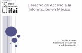Derecho de Acceso a la Información en México / Cecilia Azuara - INAI