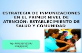 Estrategia de trabajo comunitario en las inmunizaciones