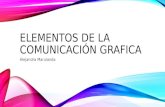 Elementos de la comunicación grafica