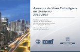 Avances del Plan Estratégico de Gobierno 2015-2019