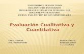 Evaluacion cualitativa y cuantitativa
