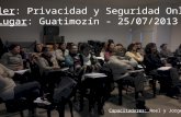 Taller "Privacidad y Seguridad Online" en Guatimozín