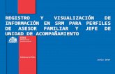 Registro y Visualización de Información en SRM para Perfiles de Asesor Familiar y Jefe de Unidad de Acompañamiento / FOSIS - Ministerio de Desarrollo Social (Chile)