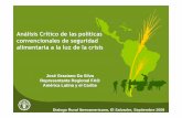 Diálogo 2008: Análisis Crítico de las políticas convencionales de seguridad alimentaria a la luz de la crisis