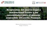 Marco legal e institucional para el manejo sostenible en Mexico