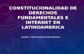 Constitucionalidad de derechos fundamentales e internet en latinoamerica