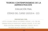 TEORÍAS CONTEMPORÁNEAS DE LA ADMINISTRACIÓN EVALUACIÓN FINAL