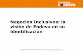 Negocios Inclusivos: la visión de Endeva en su identificación