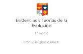 Evidencias y teorias de la Evolución