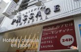 HOTELES CAPSULA - JAPÓN