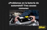 ¿Problemas en la batería de automóvil? Tres causas comunes