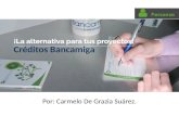 Carmelo De Grazia Suárez: créditos Bancamiga personas