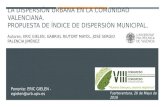 La dispersión urbana en la Comunidad Valenciana. Propuesta de índice de dispersión municipal