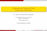 Presentation presentacion de temas de tesis UPV Marco Nuño